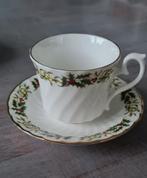 Engelse porseleinen kop en schotel. Kerstmis., Antiek en Kunst, Antiek | Servies los, Ophalen of Verzenden