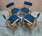 28 x Vintage Deense design stoelen hout Bentwood cafestoelen, Huis en Inrichting, Blauw, Ophalen of Verzenden, Zo goed als nieuw