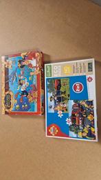 Brandweerman Sam & Piet Piraat Puzzels, Ophalen of Verzenden, Meer dan 50 stukjes, Gebruikt, 4 tot 6 jaar