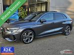 Audi A3 Sportback 40 TFSI e Edition Panorama/3x S-line/Keyle, Auto's, Zwart, 4 cilinders, Leder en Stof, Hybride Elektrisch/Benzine