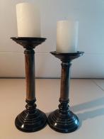 kandelaars, 25 tot 50 cm, Bruin, Ophalen of Verzenden, Zo goed als nieuw