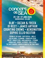 2x concert at sea tickets zaterdag te koop, Drie personen of meer