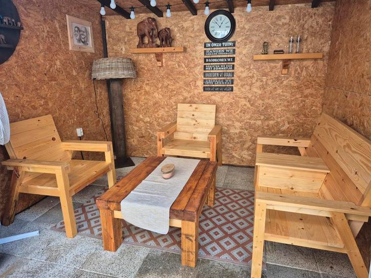 Houten Meubels - Diverse Stijlen, Tuin en Terras, Tuinbanken, Nieuw, Hout, Ophalen of Verzenden