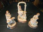 capodimonte beelden te koop
 Set van 3 Vintage Beelden, Ophalen of Verzenden