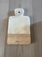 Ptdm snijplankje hout/marmer, Ophalen of Verzenden, Zo goed als nieuw