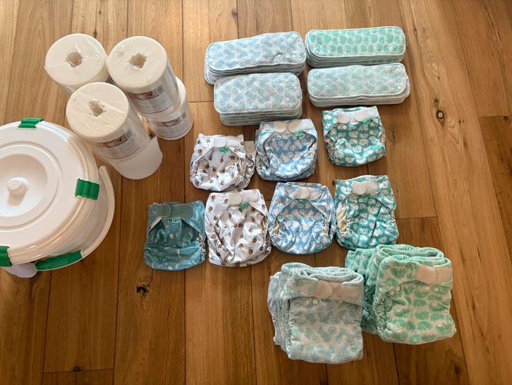 Complete set wasbare luiers Totsbots Bamboozle maat 1 en 2, Kinderen en Baby's, Badjes en Verzorging, Zo goed als nieuw, Overige typen