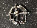 Vintage Modernist broche., Sieraden, Tassen en Uiterlijk, Broches, Ophalen of Verzenden, Zo goed als nieuw, Zilver, Overige materialen