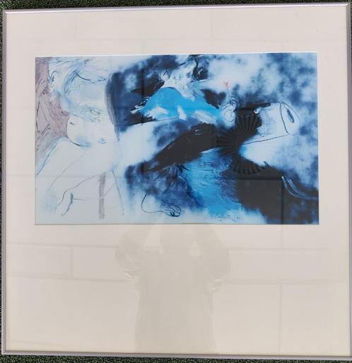 Fraai ingelijste zeefdruk, Ger Lataster - Nummer 3, Antiek en Kunst, Kunst | Litho's en Zeefdrukken, Ophalen