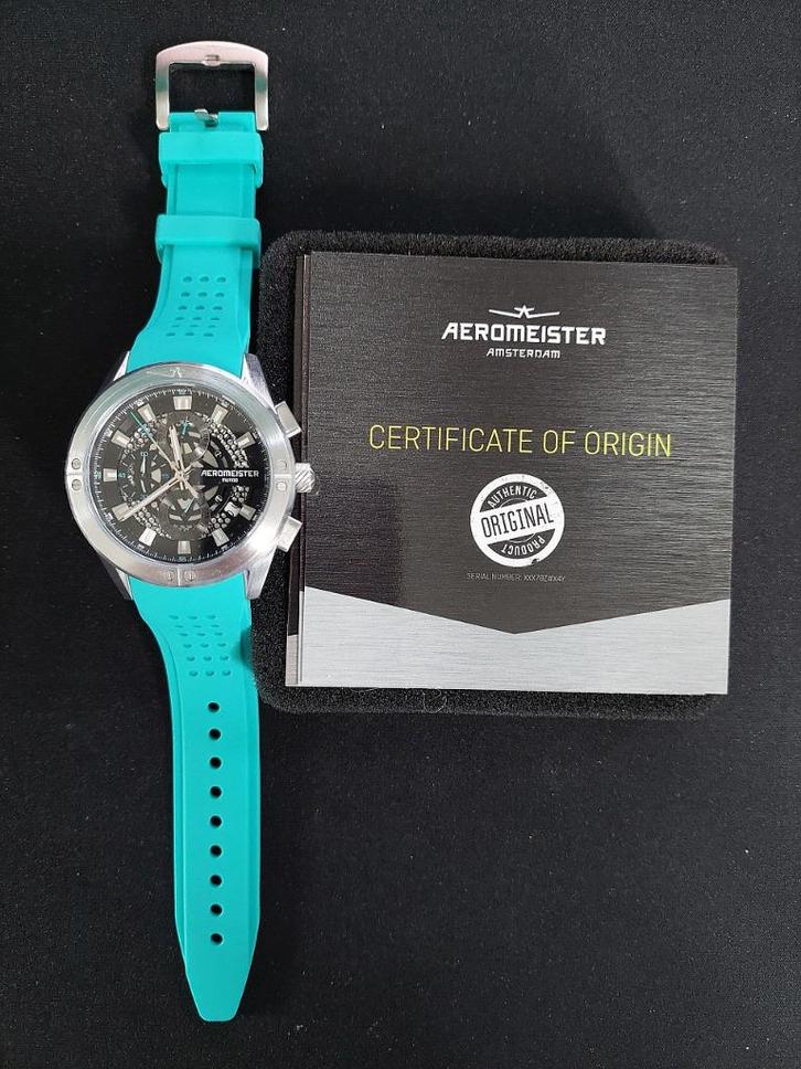 Aeromaster Mundo AM6104 Chrono horloge (nieuw), Sieraden, Tassen en Uiterlijk, Horloges | Heren, Nieuw, Polshorloge, Overige merken