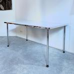 tafel GS686 Dutch Originals wit chromen poten 160 x 90 cm, Ophalen, -, -, Zo goed als nieuw