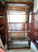 Mooie strakke bamboe kast 195hx100bx29,8 diep, Ophalen, Met plank(en), Gebruikt, Glas