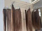 Bruine hairextensions, Ophalen of Verzenden, Gebruikt, Pruik of Haarverlenging