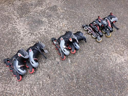 3 paar skeelers, Sport en Fitness, Skeelers, Gebruikt, Inline skates 4 wielen, Overige merken, Kinderen, Ophalen of Verzenden