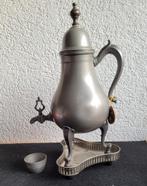 Tinnen kraantjeskan of "Dröppelminna"/koffiepot met kraan, Antiek en Kunst, Antiek | Tin, Ophalen of Verzenden