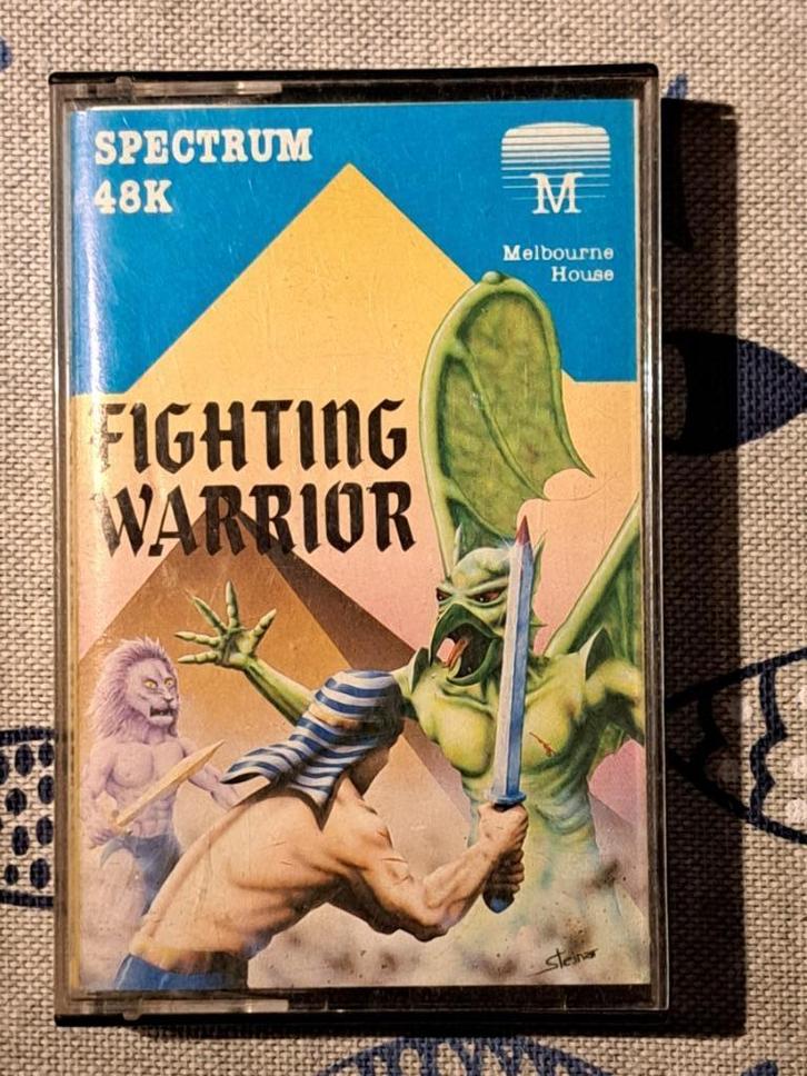 ZX Spectrum cassette 'FIGHTING WARRIOR' – getest & werkend, Computers en Software, Vintage Computers, Ophalen of Verzenden