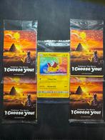 Pokemon Sealed: 4x I choose you Packs + Ash’s Pikachu Sealed, Ophalen of Verzenden, Zo goed als nieuw, Boosterbox