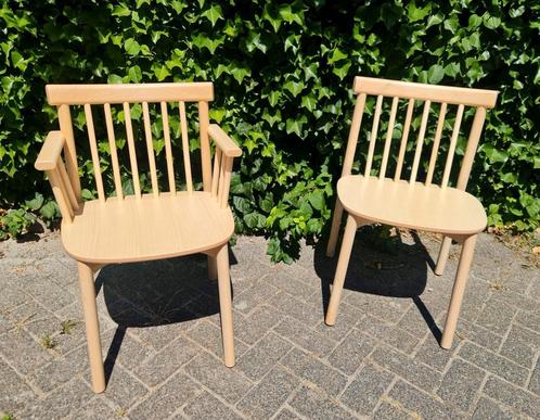 Normann Copenhagen set stoelen model Pind essenhout zgan, Huis en Inrichting, Stoelen, Zo goed als nieuw, Twee, Hout, Bruin, Ophalen