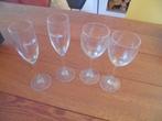 ING  2 wijnglazen en 2 champagneglazen nieuw, Ophalen, Nieuw, Overige typen