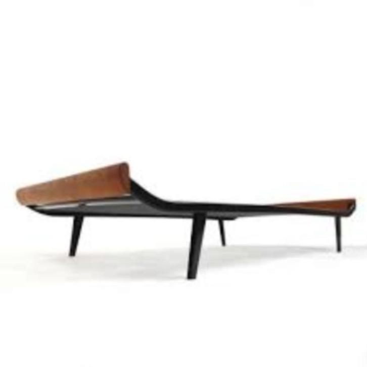 Schitterend vintage Cordemeyer design daybed teak jaren 60, Huis en Inrichting, Slaapkamer | Bedden, Gebruikt, Eenpersoons, 90 cm
