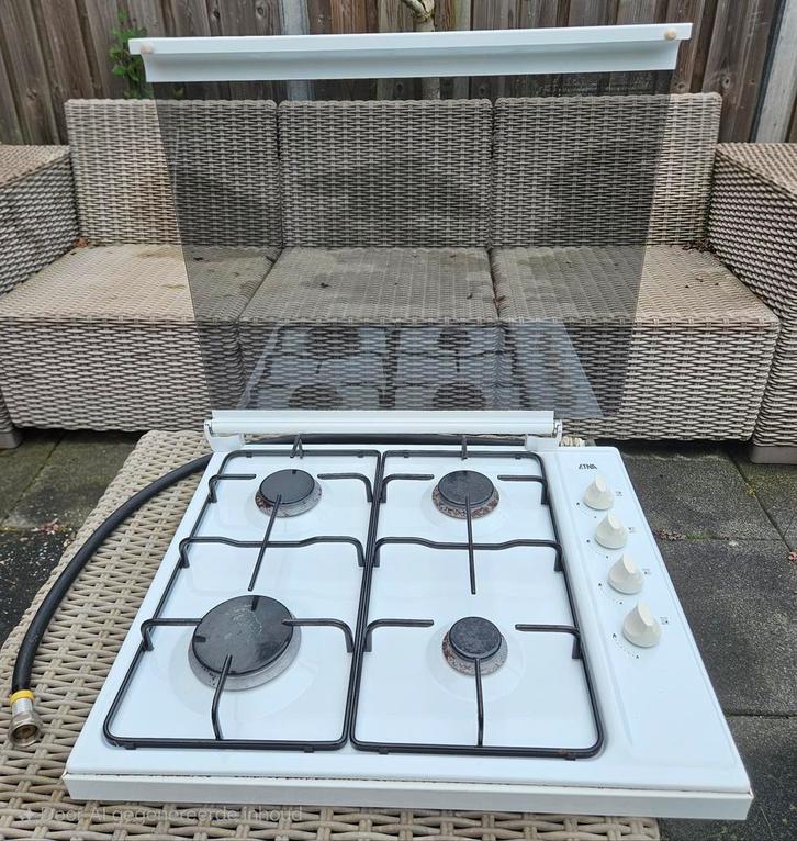 Etna 4-pits gasfornuis - Gebruikt, Witgoed en Apparatuur, Fornuizen, Gebruikt, Vrijstaand, Gas, 4 kookzones, Minder dan 85 cm