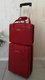 KofferTrolley Tas Combinatie, Uitschuifbare handgreep, Minder dan 50 cm, Ophalen of Verzenden, Zo goed als nieuw