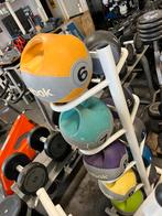 Medicine grip ballen met bal rek 1-10 kg gewichten, Gebruikt, Rek, Ophalen of Verzenden, Reebok