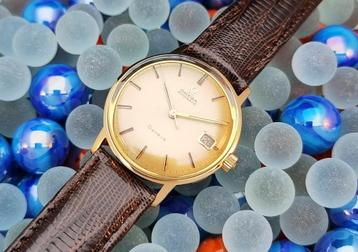 Omega 18 kt rosé Geneve Auto Date 1968 Vintage beschikbaar voor biedingen