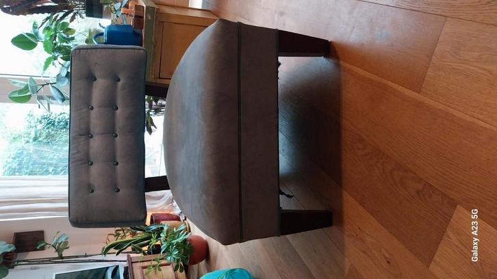 Mitchell Gold + Bob Williams stoel, Huis en Inrichting, Fauteuils, Gebruikt, Stof, 50 tot 75 cm, Minder dan 75 cm, Ophalen