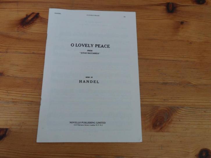 G. F. Handel, Muziek en Instrumenten, Bladmuziek, Gebruikt, Artiest of Componist, Klassiek, Piano, Cello, Koor, Viool of Altviool