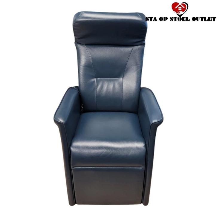 Sta Op Stoel Easysit Grijsblauw Groot, Huis en Inrichting, Fauteuils, Zo goed als nieuw, Leer, Minder dan 50 cm, Minder dan 75 cm