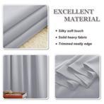 Grijze verduisterings thermische gordijnen 117 x 228 cm new, Huis en Inrichting, Stoffering | Gordijnen en Lamellen, 100 tot 150 cm