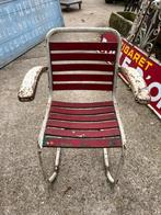 4x vintage ijzeren stoelen merk torck of terras stoelen, Ophalen