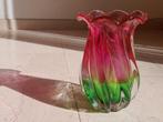 Vintage Murano teleflora vaas Italië, Ophalen of Verzenden