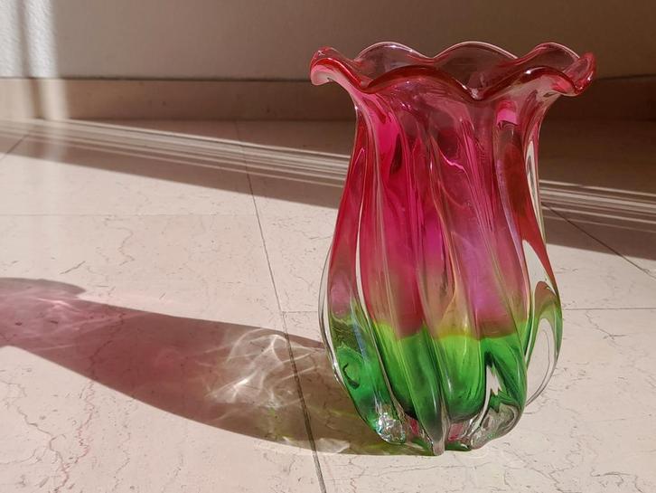 Vintage Murano teleflora vaas Italië, Antiek en Kunst, Antiek | Vazen, Ophalen of Verzenden