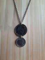 Dubbele kop Gulden en Wilhelmina Kwartje, Ophalen of Verzenden, Zo goed als nieuw, Zilver, Overige materialen