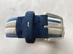 Andrea Zori gevlochten broekriem crème jeanskleurig. 100 cm., 95 tot 105 cm, Overige kleuren, Ophalen of Verzenden, Riem of Ceintuur