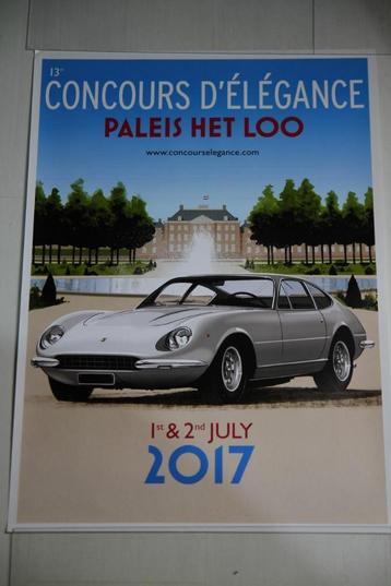 Poster Ferrari 365 Concours Paleis het Loo 2017 beschikbaar voor biedingen