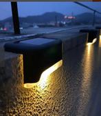 Nieuwe sets van 4 stuks solar lampjes schutting hek vijver, Ophalen of Verzenden, Nieuw, Vijververlichting