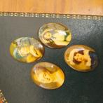 glas Camee "s 4 stuks, Sieraden, Tassen en Uiterlijk, Antieke sieraden, Ophalen of Verzenden, Overige materialen, Armband