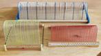 VINTAGE platenhouders 3 x rek voor vinyl platen singeltjes, Verzamelen, Retro, Ophalen of Verzenden, Audio en Video