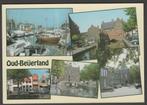 Oud Beijerland 5 luik Gelopen 2002 met zegel, Verzamelen, Ansichtkaarten | Nederland, Gelopen, Zuid-Holland, Verzenden, 1980 tot heden