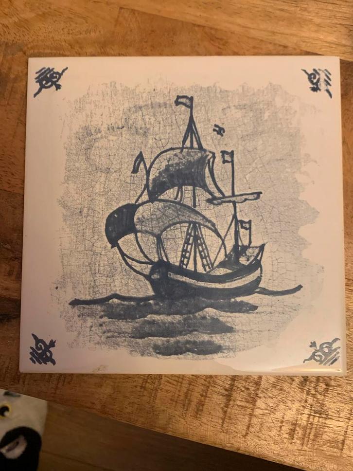 Oude Delfs Blauwe Tegeltjes van 15x15 cm, Antiek en Kunst, Antiek | Wandborden en Tegels, Ophalen of Verzenden