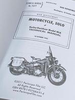 Motorcycle, Solo Harley-Davidson WLA Technical Manual - 1943, Ophalen of Verzenden, Harley-Davidson of Buell