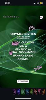 4x Ticket Intercell x Odymel Invites | ADE, Tickets en Kaartjes
