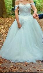 Prachtige Trouwjurk - Gelinlik, Ophalen of Verzenden, Zo goed als nieuw, Wit, Trouwjurk