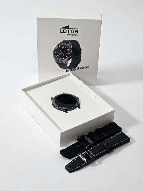 Lotus S3 - Smartwatch heren - Zwart - Leren band, Sieraden, Tassen en Uiterlijk, Smartwatches, Gebruikt, Android, Zwart, Afstand