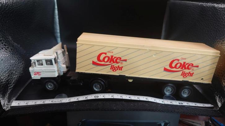 Solido DAF 2800 Coke Light Vrachtwagen, Hobby en Vrije tijd, Modelauto's | 1:50, Gebruikt, Bus of Vrachtwagen, Overige merken