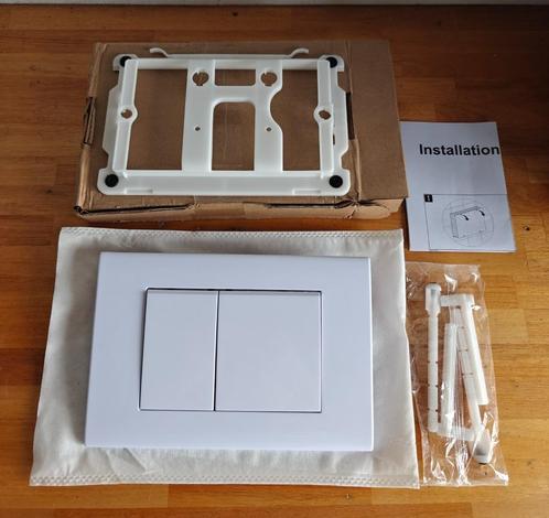 Witte drukplaat voor Geberit UP320 of UP720 toilet, Doe-het-zelf en Verbouw, Sanitair, Zo goed als nieuw, Toilet, Ophalen of Verzenden