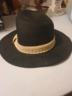 Zwarte Zomerhoed met Beige Band, Kleding | Dames, Hoeden en Petten, Hoed, One size fits all, Ophalen of Verzenden, Onbekend