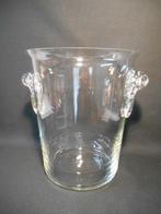 Grote glazen wijnkoeler, ook te gebruiken als vaas, Overige kleuren, Ophalen of Verzenden, Minder dan 50 cm, Glas